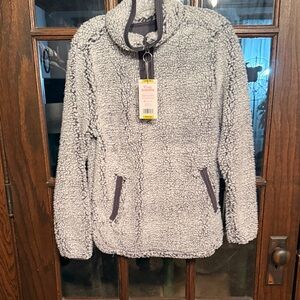 Sherpa Light Gray Teddy Jacket